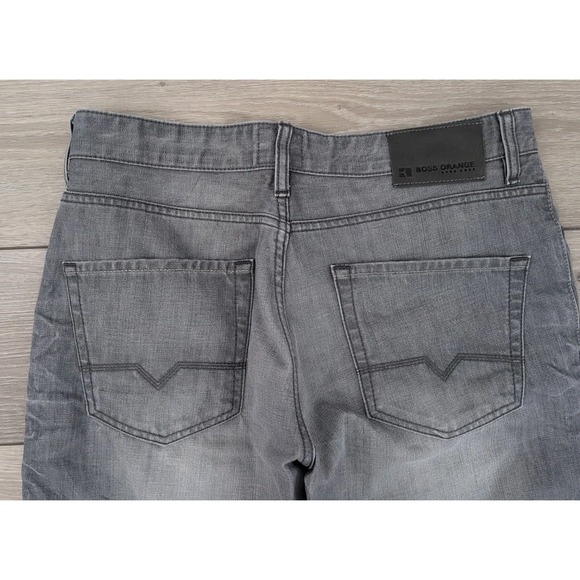 HUGO BOSS ORANGE25‎ Men's Jeans Size W34 L33 Regular Fit Straight Grey - Picture 6 of 6